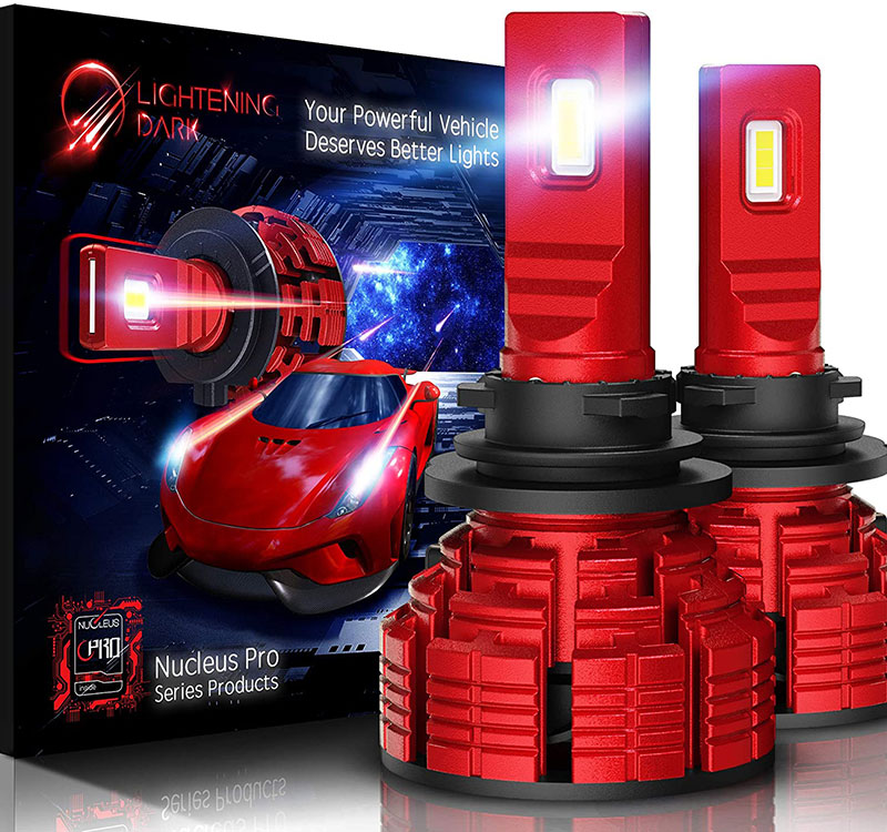 LIGHTENING DARK H11 led headlight bulb 16000 Lumens Nucleus Pro Adjustable Beam_01